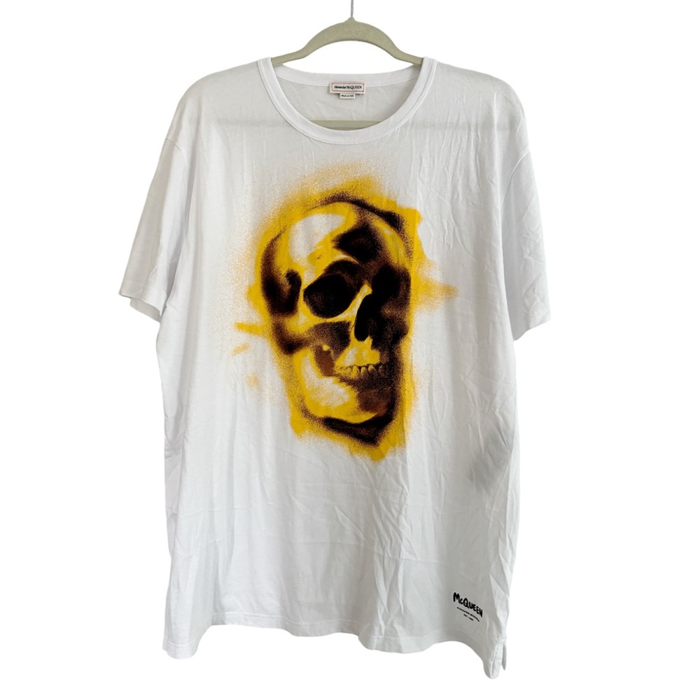 Alexander McQueen Spray Paint Skull Tee Size Large Men’s Unisex NEW NWOT - Picture 5 of 9